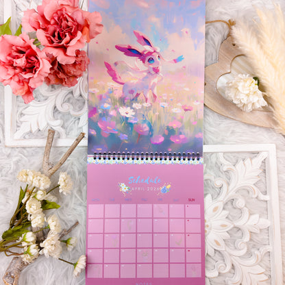 Pokemon Eevee Evolution Wall Calendar