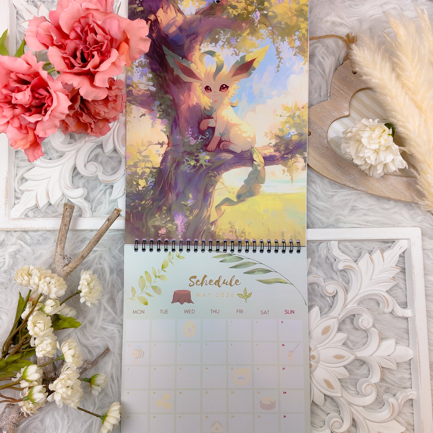 Pokemon Eevee Evolution Wall Calendar