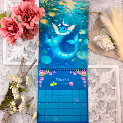 Pokemon Eevee Evolution Wall Calendar