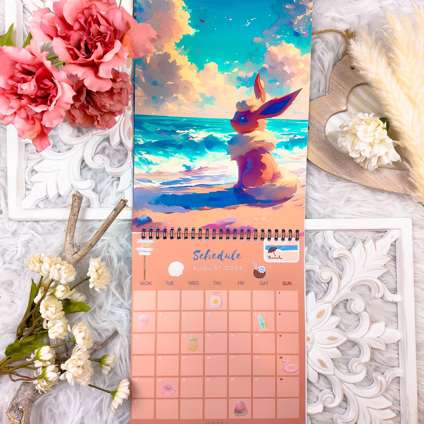 Pokemon Eevee Evolution Wall Calendar