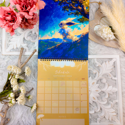 Pokemon Eevee Evolution Wall Calendar