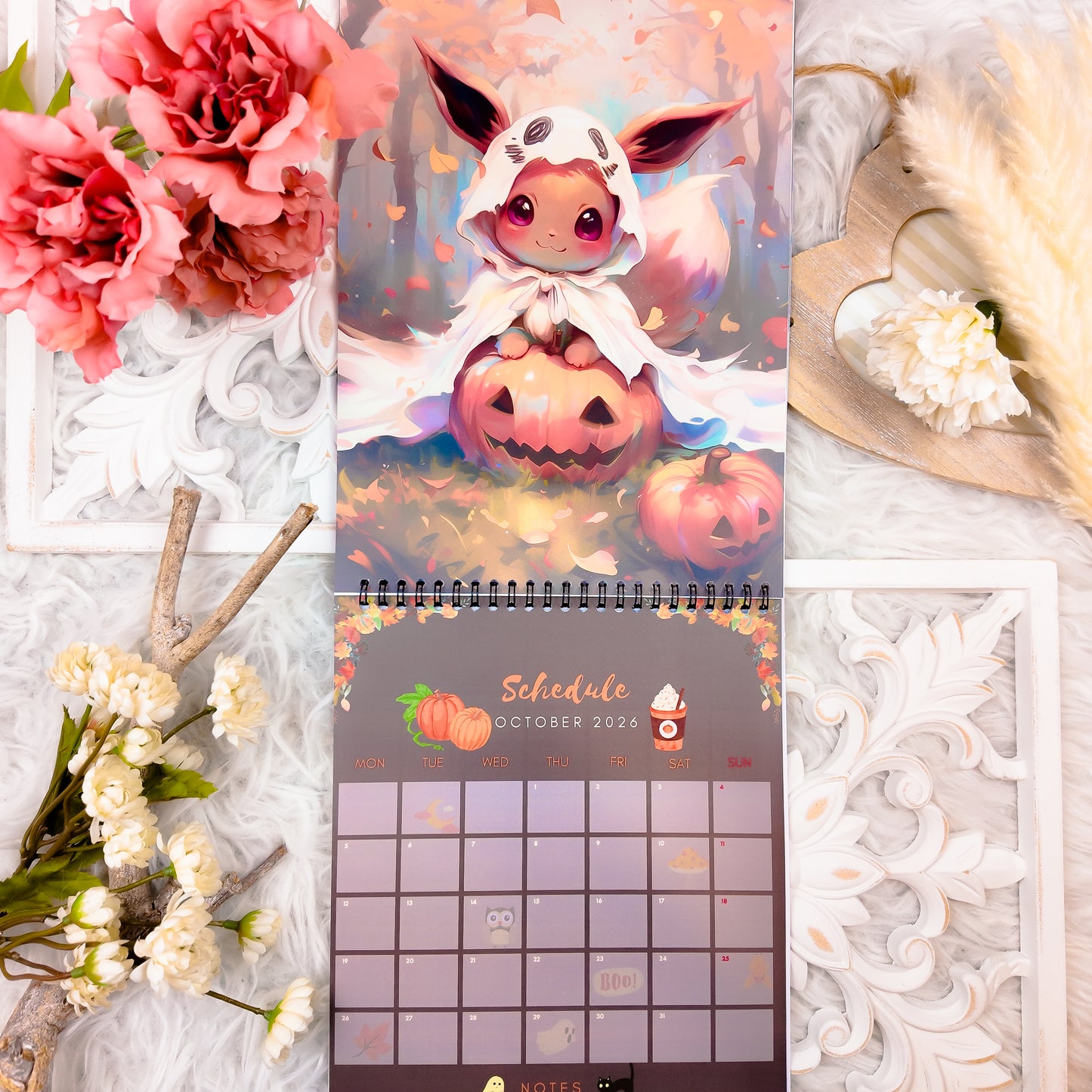 Pokemon Eevee Evolution Wall Calendar