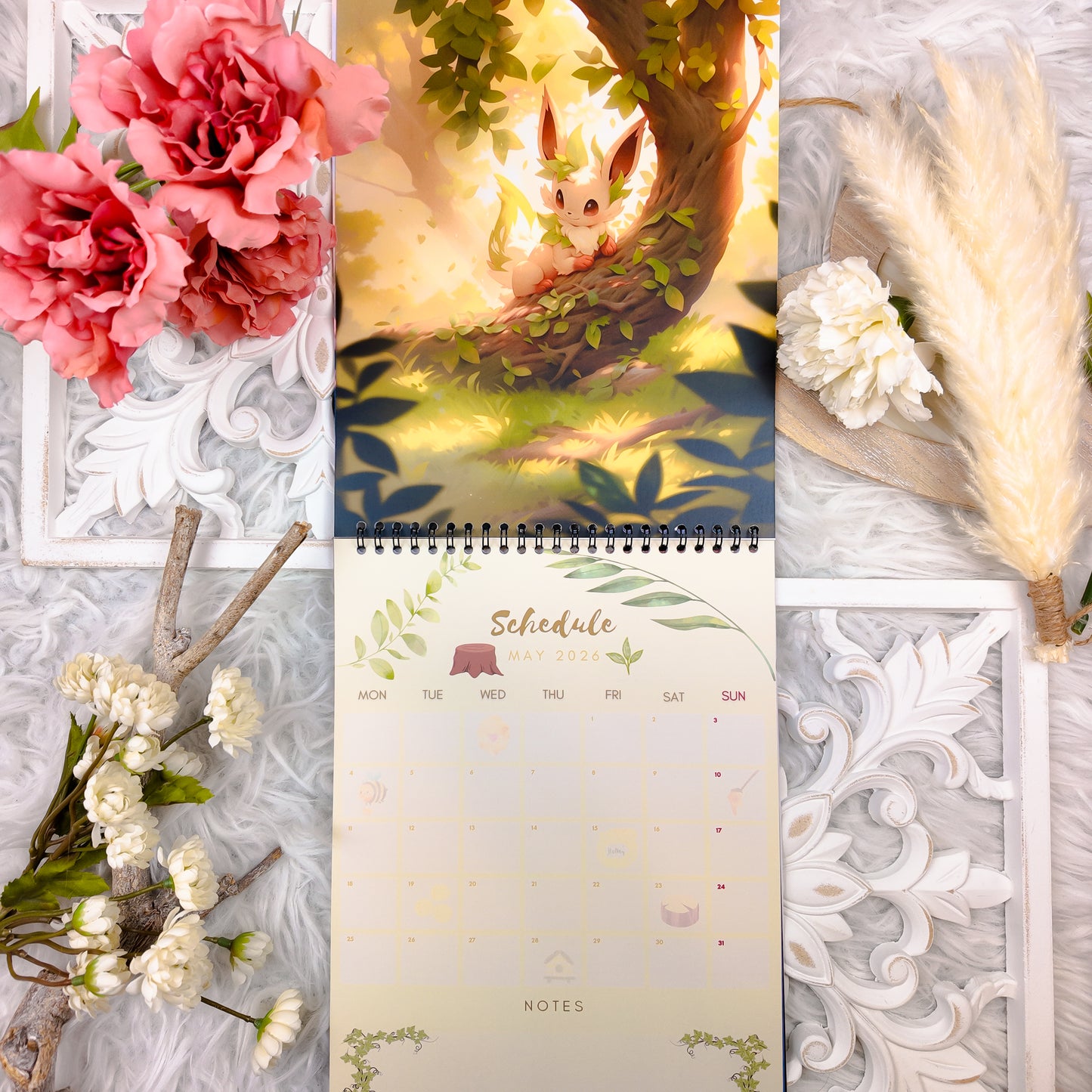 Pokemon Eevee Evolution Wall Calendar