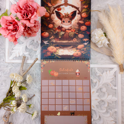 Pokemon Eevee Evolution Wall Calendar