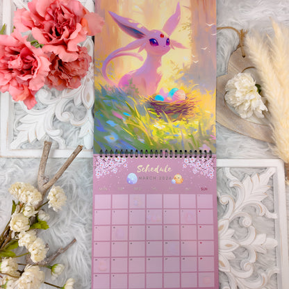 Pokemon Eevee Evolution Wall Calendar