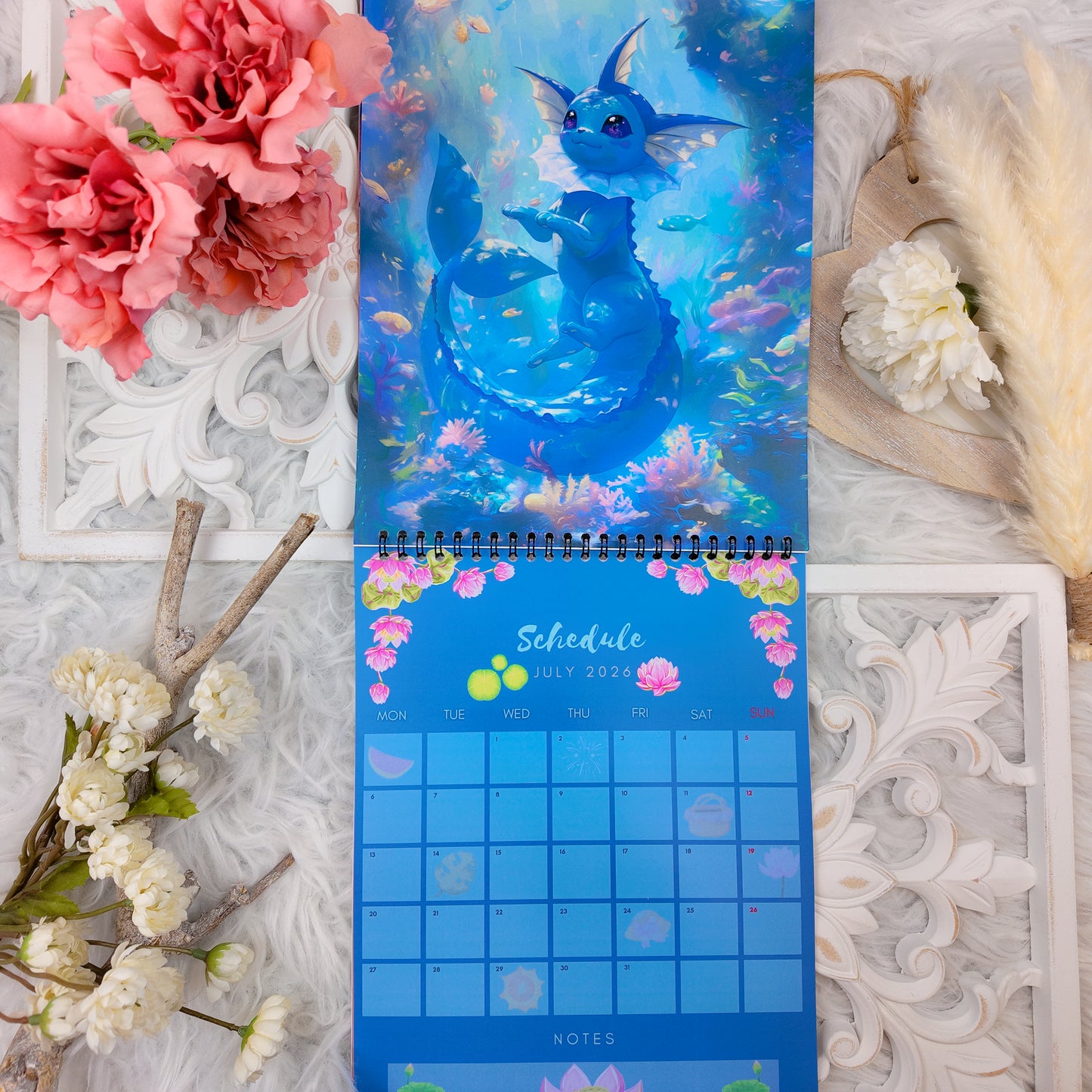 Pokemon Eevee Evolution Wall Calendar