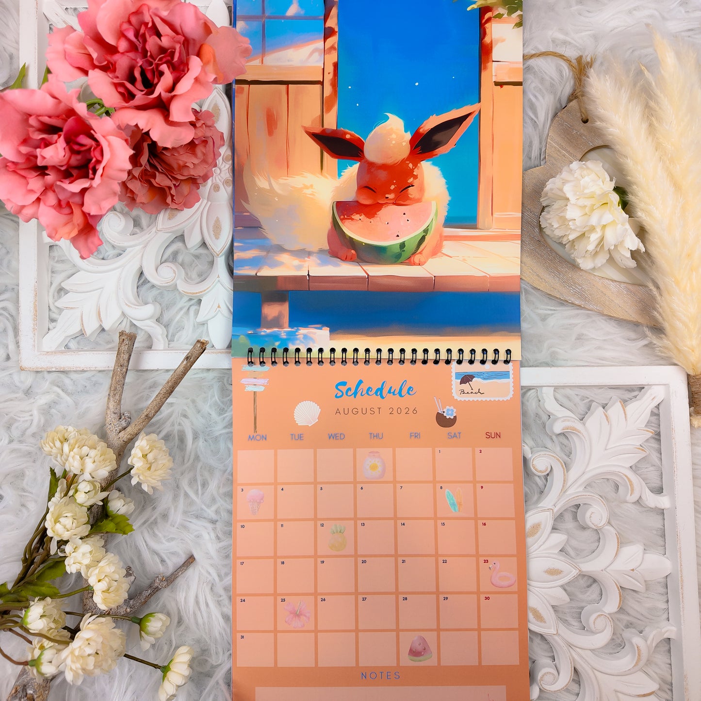 Pokemon Eevee Evolution Wall Calendar