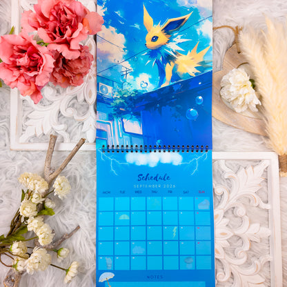 Pokemon Eevee Evolution Wall Calendar