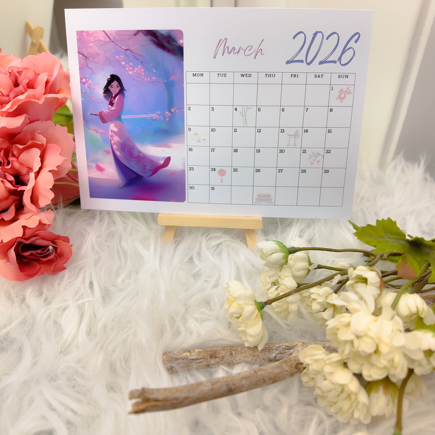 Fairy Tale Desk Calendar