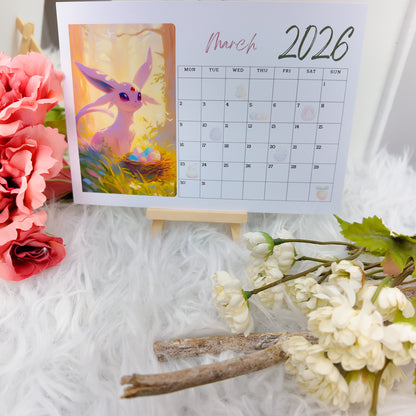 Pokemon Eevee Evolution Desk Calendar