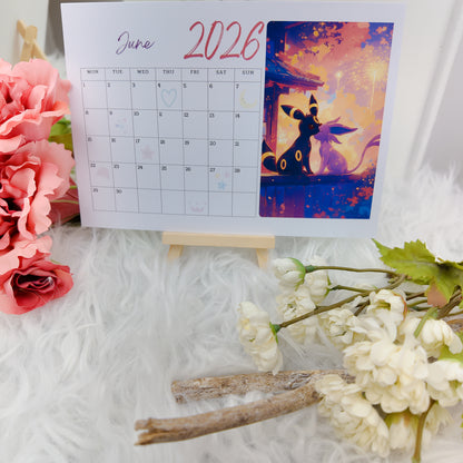 Pokemon Eevee Evolution Desk Calendar