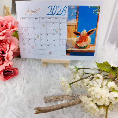 Pokemon Eevee Evolution Desk Calendar
