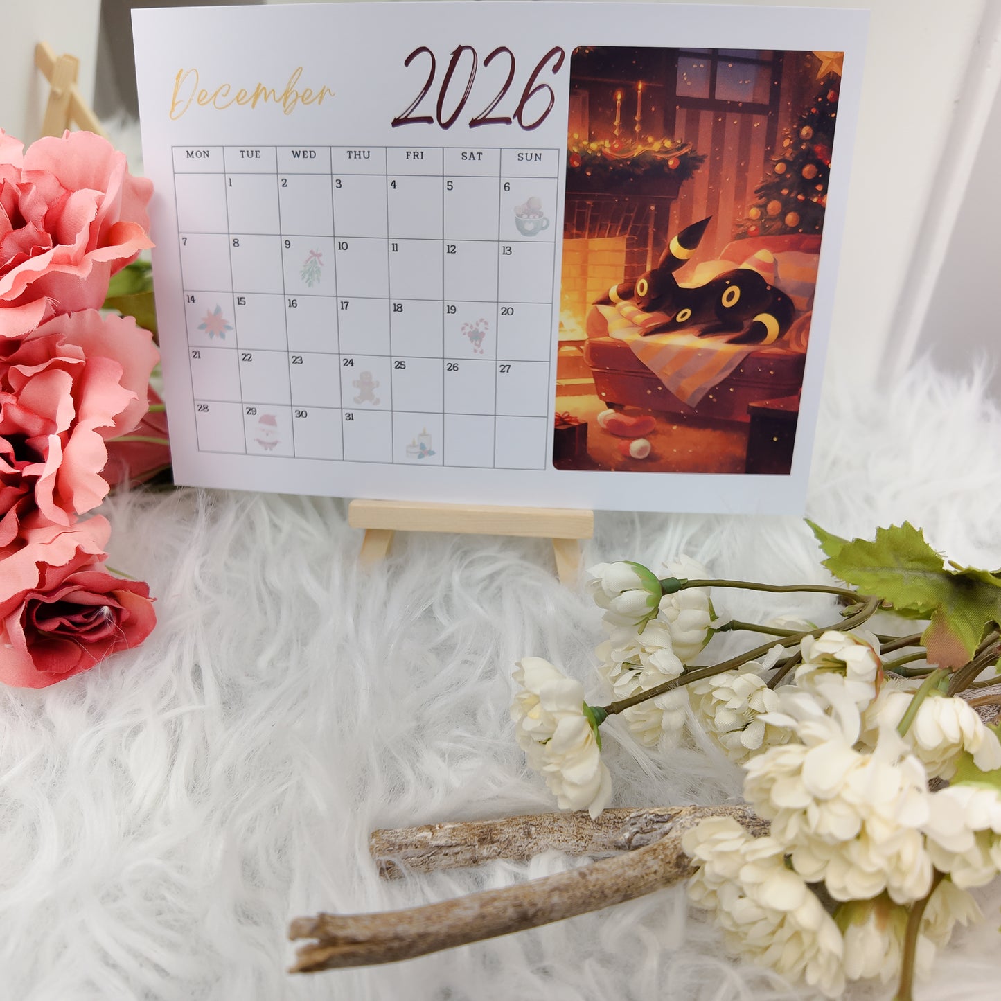 Pokemon Eevee Evolution Desk Calendar