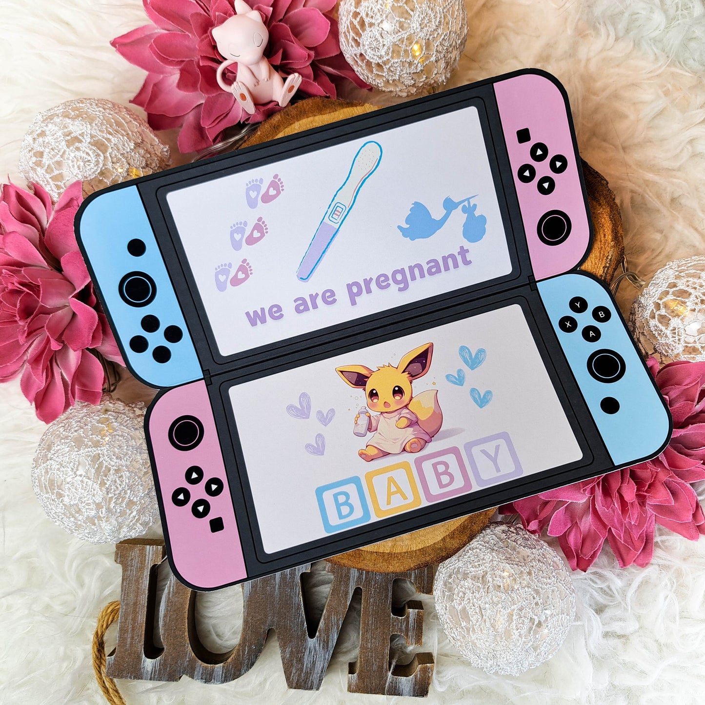 Pokemon pregnancy announcement card