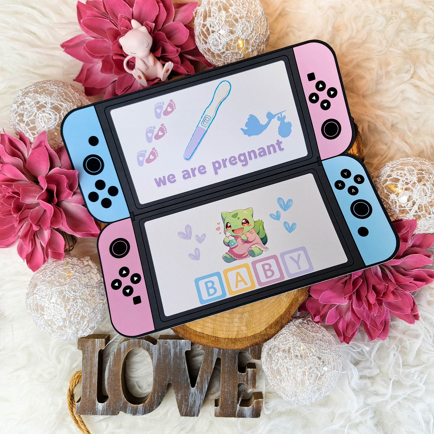Pokemon pregnancy announcement card