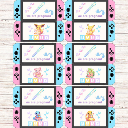 Pokemon pregnancy announcement card